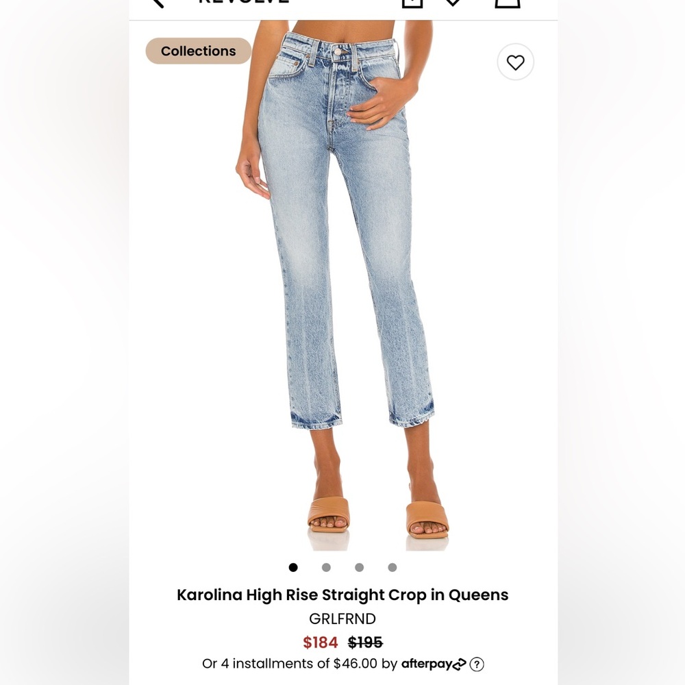 Grlfrnd Straight Crop Jeans